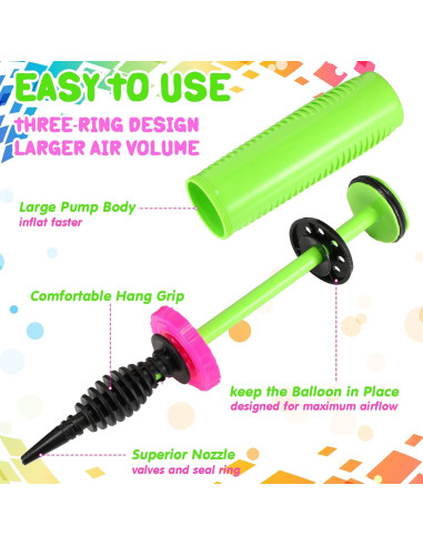 Bomba de Aire Manual Doble Acción Honoson 16 Pcs 30.48 cm