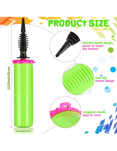 Bomba de Aire Manual Doble Acción Honoson 16 Pcs 30.48 cm