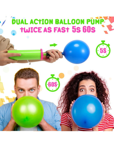Bomba de Aire Manual Doble Acción Honoson 16 Pcs 30.48 cm
