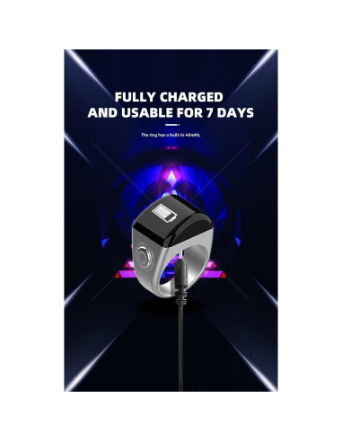 Anillo Inteligente Qomkky 20mm con Pantalla OLED y APP