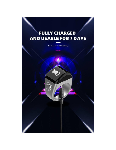 Anillo Inteligente Qomkky 20mm con Pantalla OLED y APP