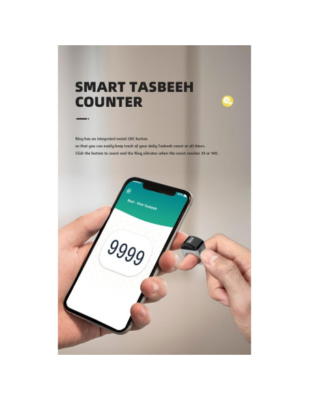 Anillo Inteligente Qomkky 20mm con Pantalla OLED y APP