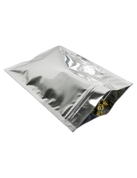 100 Bolsas Mylar Reutilizables MITOB 9x13cm Cierre Cremallera