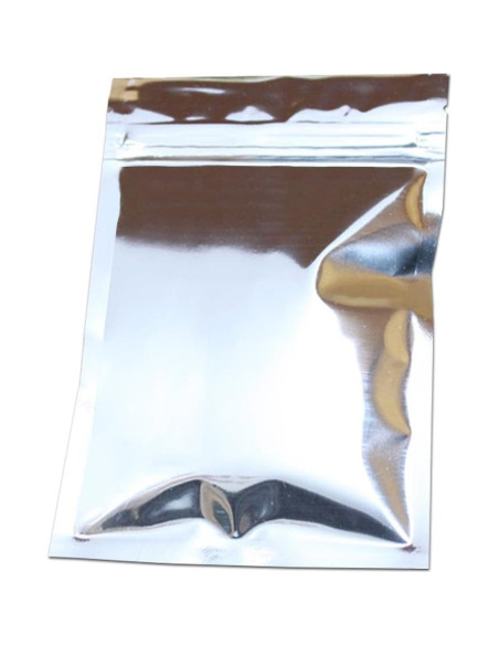 100 Bolsas Mylar Reutilizables MITOB 9x13cm Cierre Cremallera