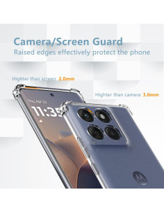 Funda Transparente Antiamarillenta Anoowkoa para Moto Edge 60 2