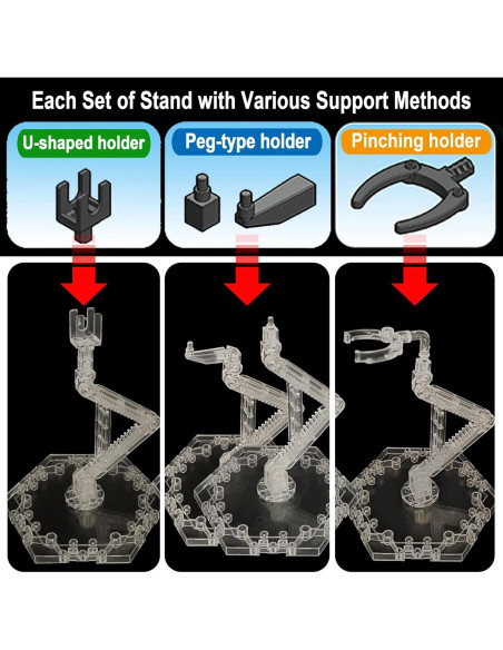 Soporte de Exhibición AooBaBa para Figuras Gundam 1 Set