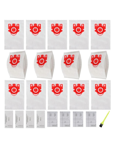14 Bolsas de Aspiradora FJM Tivcroxs para Miele Compact C1-C2