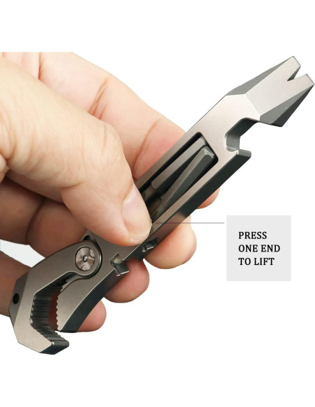 Barra Multifuncional EDC ResafeLy de Titanio 10.8 cm