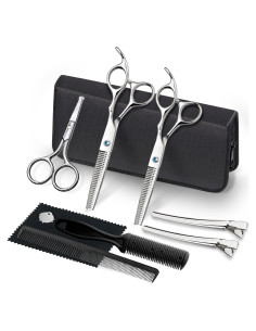 Kit Tijeras Peluquería Fcysy 10 Piezas Acero Inoxidable