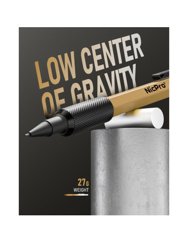 Conjunto de Lápices Mecánicos Nicpro 21 Piezas 1.3mm en Estuche de Cuero