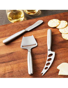 Juego de cuchillos para queso Fox Run, acero inoxidable, 3 piezas 2