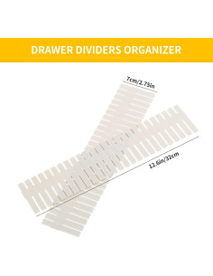 Divisores Ajustables para Cajones Qozary 42 Pack Beige 2