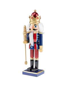 Cascanueces de Madera Rey Azul 25.4 cm Clever Creations 2