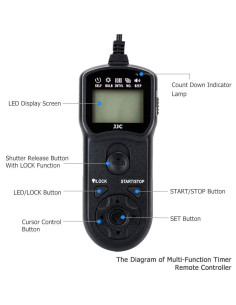 Intervalómetro JJC TM con cable para cámaras Sony - 90 cm 2
