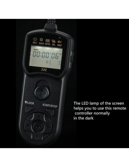 Intervalómetro JJC TM con cable para cámaras Sony - 90 cm
