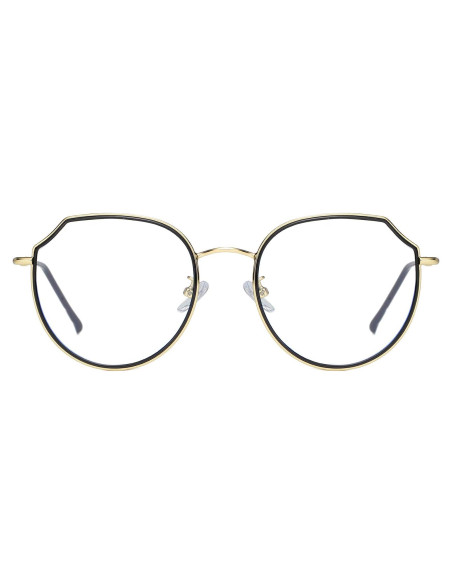 Gafas de Luz Azul DUCO W014 Unisex Negro Dorado