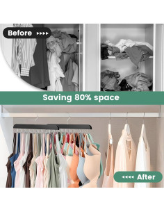 Percha Plegable Kalimdor de Madera para Sujetadores 20 Ganchos 2