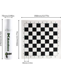 Juego de Ajedrez Andux Tablero Enrollable 35x35cm Piezas Plástico 2