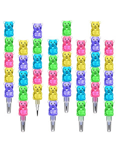Lápices Apilables Boao 30 Pcs Oso Coloreados 5 en 1