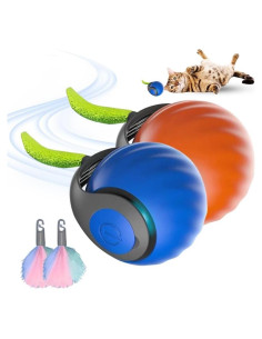 Bola Interactiva para Gatos y Perros OZDOZD 5cm Azul/Naranja