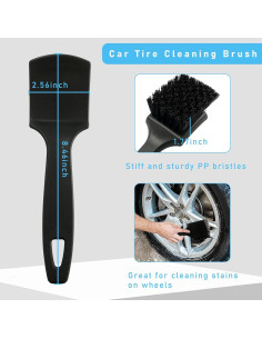 Cepillo de Lavado de Autos Ziciner con Cerdas Rígidas 21.6cm 2