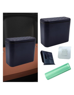 Basurero para Auto BDZMC Impermeable con Tapa 15.6x13.3cm