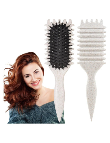 Cepillo Definidor de Rizos UVZNUMG Beige 29.6x11.6cm