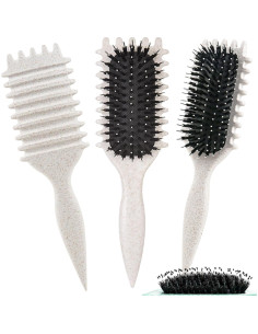 Cepillo Definidor de Rizos UVZNUMG Beige 29.6x11.6cm 2