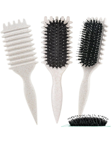 Cepillo Definidor de Rizos UVZNUMG Beige 29.6x11.6cm Cepillo Definidor de Rizos UVZNUMG Beige 29.6x11.6cm