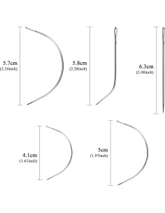 Lusecarl Set Agujas y Hilo para Extensiones de Cabello 10+3 2