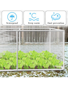 Invernadero Mini Desmontable Warmfarm 43x43x89 cm PVC PE 2