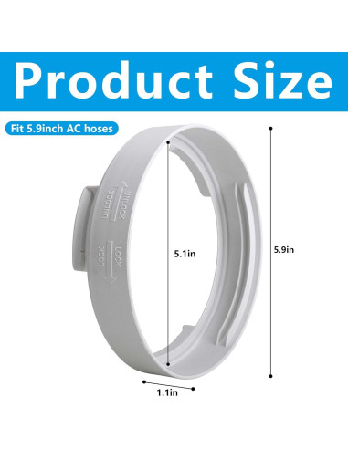 Acoplador de Manguera de Escape AC DECOHS 14.99 cm Redondo