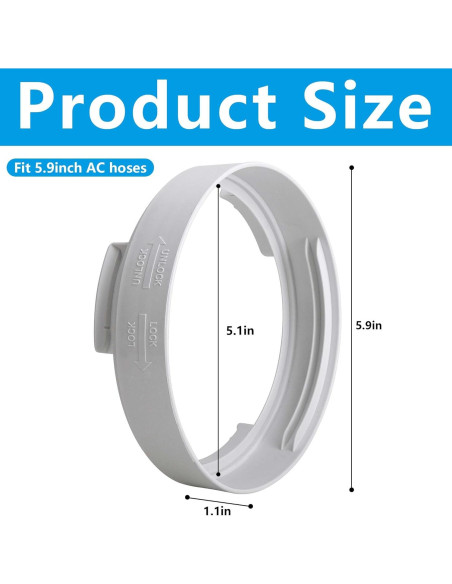 Acoplador de Manguera de Escape AC DECOHS 14.99 cm Redondo