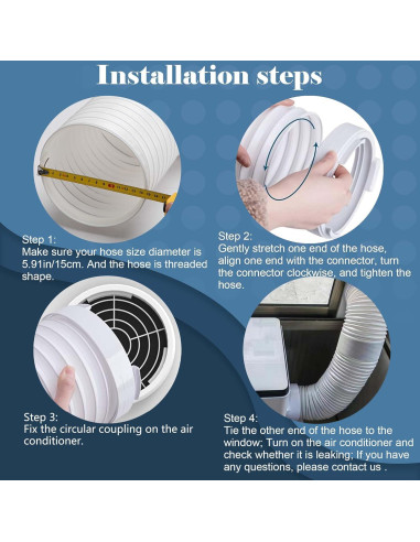 Acoplador de Manguera de Escape AC DECOHS 14.99 cm Redondo