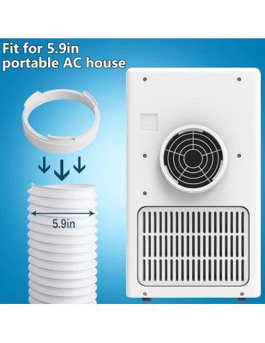 Acoplador de Manguera de Escape AC DECOHS 14.99 cm Redondo