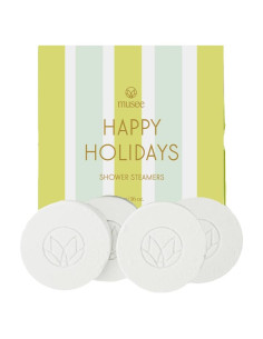 Pastillas de Ducha Felices Fiestas Musee - Set de 4 Aromáticas