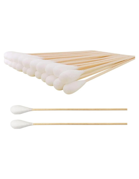 Hisopos de Algodón Grande 200pcs para Mascotas y Limpieza