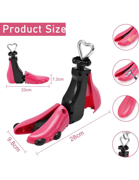 Estirador de Zapatos Ajustable JJDPARTS Unisex para Pies Anchos