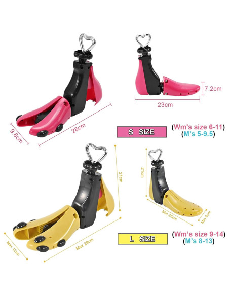 Estirador de Zapatos Ajustable JJDPARTS Unisex para Pies Anchos