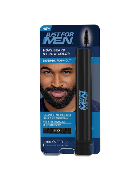 Just for Men Color Temporal para Barba y Cejas Negro - 1 Día