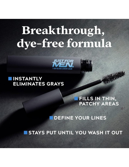 Just for Men Color Temporal para Barba y Cejas Negro - 1 Día