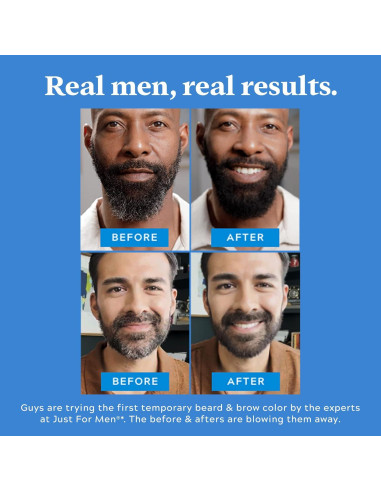 Just for Men Color Temporal para Barba y Cejas Negro - 1 Día