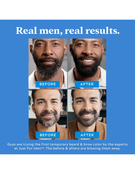 Just for Men Color Temporal para Barba y Cejas Negro - 1 Día