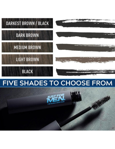 Just for Men Color Temporal para Barba y Cejas Negro - 1 Día