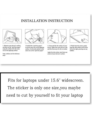 Cubierta de Vinilo para Laptop ToLuLu 15.6" Montaña Abstracta