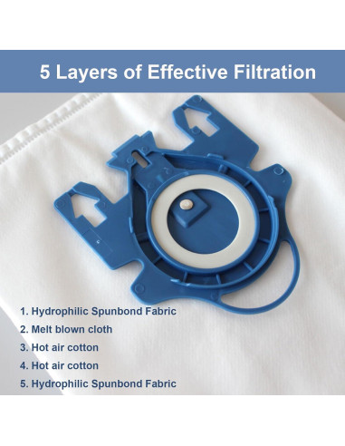 Paquete de 24 bolsas de vacío Dhoua GN para Miele