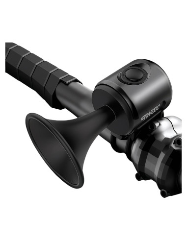 Timbre Eléctrico para Bicicleta Phidinova, Montaje en Manillar, Negro
