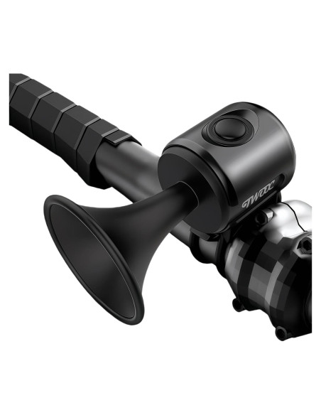 Timbre Eléctrico para Bicicleta Phidinova, Montaje en Manillar, Negro