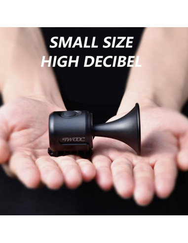 Timbre Eléctrico para Bicicleta Phidinova, Montaje en Manillar, Negro