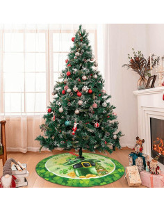 Falda de Árbol de Navidad XYSKINO 76.2 cm Verde Poliester 2